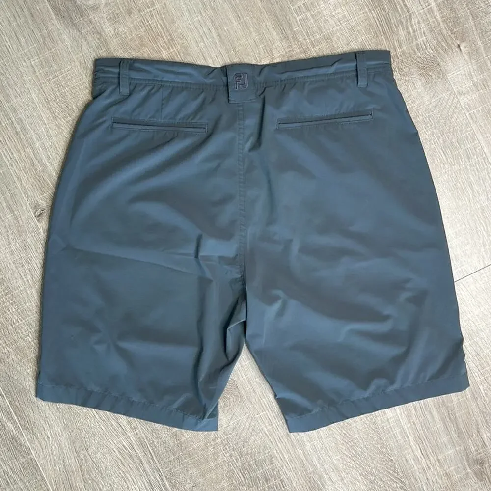 FOOTJOY Men's Gray Flat Front Casual Shorts